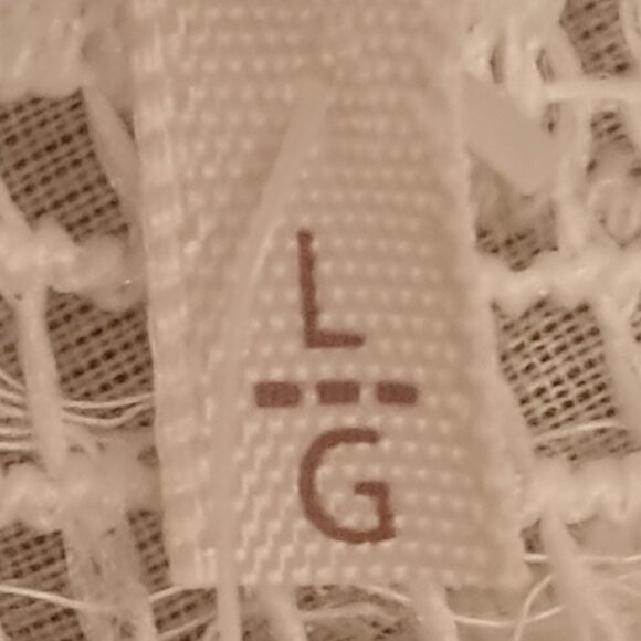 Free People Size L Cream Lace Top (NWT) - Picture 2 of 13